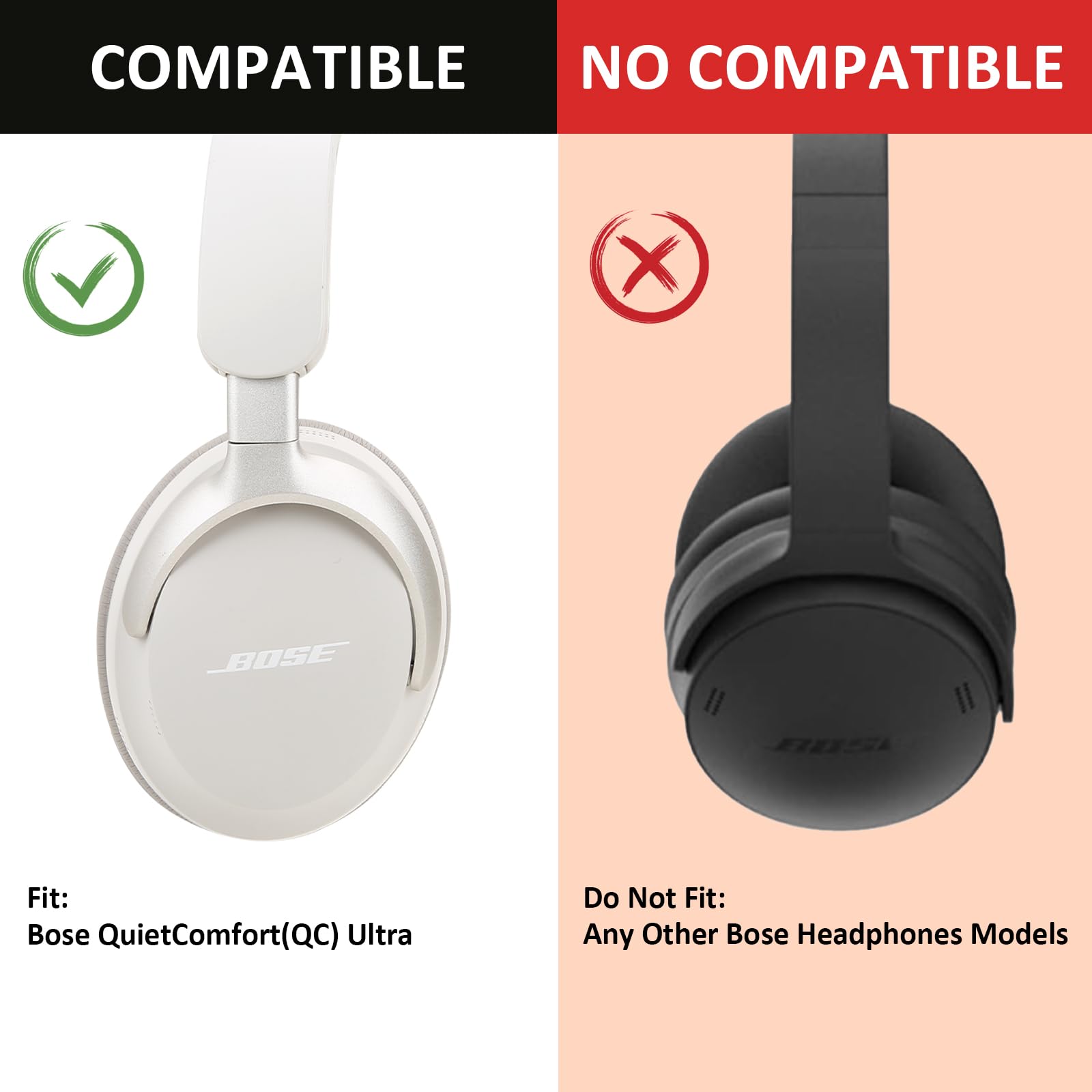 Amazon | Bose QC ウルトラワイヤレスヘッドホン用クッションキット